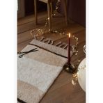 Marble Tekli Banyo Paspası %100 Pamuk 60x100 Kahverengi