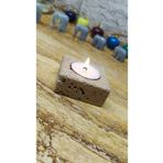 Marblecenter Mermer Mumluk Tealigt Traverten 6x6x2cm