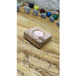 Marblecenter Mermer Mumluk Tealigt Traverten 7x7x3cm