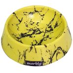 Marbly 16 oz Yellow Black Köpek Mama ve Su Kabı