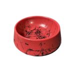 Marbly Red Black Mermerit 8 oz Kedi Köpek Mama ve Su Kabı