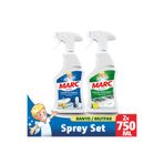 Marc Banyo Mutfak Temizleyici Yağ Çözücü ve Kireç Sökücü Sprey 2x750 ml