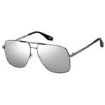 Marc Jacobs Erkek Marc 387/S Navigator Güneş Gözlüğü, Siyah/Gümüş Aynalı, 60 mm, 14 mm, Siyah/Gümüş Aynalı, 60mm, 14mm