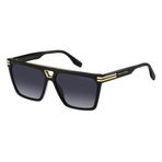 Marc Jacobs Erkek MARC 717/S Güneş Gözlüğü (1'li paket), Siyah/beyaz, 58/14/145