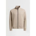 Marcel Regular Fit Fermuarlı Kıstırma Cepli Üç İp Şardonlu Erkek Sweatshirt - Taş