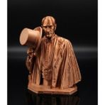 Marchen Collection Atatürk Şapkalı Büst Figür 3D Baskı Dekoratif Obje Biblo 10CM Bronz