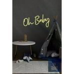 Marco Fresco OHBABYGI001 Oh Baby Yazılı Günışığı Neon Led Tabela – 53X28 Cm Şeffaf Pleksi Dekoratif Aydınlatma