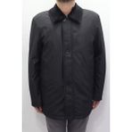 Marco Muratti Fistan Store Erkek Ceket Yaka Klasik Kesim Rahat Kalıp Yakası Kürklü Kışlık Büyük Beden Uzun Kaban - 54 - Siyah