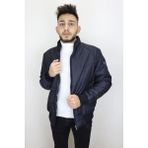 Marco Muratti Fistan Store Erkek Hakim Yaka Normal Kalıp Fermuar Kapamalı Kışlık Mont - Lacivert - 3XL