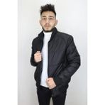 Marco Muratti Fistan Store Erkek Hakim Yaka Normal Kalıp Fermuar Kapamalı Kışlık Mont - Siyah - 3XL