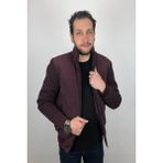 Marco Muratti Marcomuratti Fistan Store Erkek Bordo Hakim Yaka Spor Kesim Normal Kalıp Kolları Çelik Örgü Kışlık Mont - 52