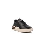 Marcomen 152-19197 Siyah Beyaz Hakiki Deri Erkek Sneaker Ayakkabı
