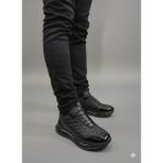 Marcomen Lastik Bağcıklı Paraşüt Parçalı Köpük Taban Erkek Sneaker Ayakkabı 22491 - Siyah - 41