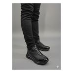 Marcomen Lastik Bağcıklı Paraşüt Parçalı Köpük Taban Erkek Sneaker Ayakkabı 22491 - Siyah - 44