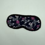 Mare Accessories Kelebek Çiçek Desenli Lacivert Uyku Bandı