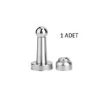 Marelli 1 ADET 8 cm Güçlü Mıknatıslı Kapı Tamponu Kapı Tutucu Stoper (Mobilya Kapı Arkası-Vidalı-Metal)
