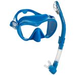 Mares Calypso Fameless Maske Kuru Şnorkel Seti, Taşıma Çantalı, Mavi