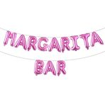 Margarita Parti Süslemeleri Margarita Bar Süslemeleri Margarita Balon Kemer Margarita Meksika Fiesta Kaktüs Gelin Duş Bebek Duş Düğün için (Margarita BAR Gül Kırmızısı)