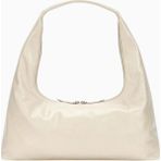 Marge Sherwood Large Hobo Omuz Çantası, Beyaz Deri ile Minimalist Günlük Şıklık