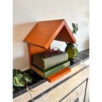 Marghe Ahşap Kitaplık – Pinterest Design, Hazır Monte, Görünmez Vida - Turuncu