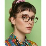 Margo Leopar Cat Eye Mavi Işık Filtreli Gözlük | Blue Blocked | Ekran Gözlüğü | Kadın