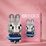 Margo Toys 3D Puzzle Yapı Blokları Seti -Zootropolis Judy Hopps Mini Tavşan