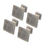 Marhynchus Çekmece Kolları, 4 ADET Vintage Çekmece Kolları Çekme Yumruk Yapışkanlı Retro Bronz Dolap Kapı Kolu Yapışkan Plaka Vida, Dolap Ve Mobilya çeker (267 Bronz-Fusong Yapışkan Plaka