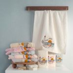 Maribor Collection Sereyn - %70 Bambu / %30 Pamuk Nakışlı El Havlusu - 6'lı Set 50X90 - 50 x 90 cm - Çok Renkli