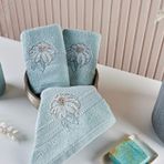 Marie Claire 3 Lü Peçete Micro Flora Yeşil