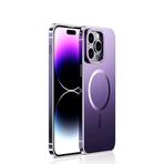 MarieLou Berlin | iPhone 14 I I Pro I Max | sarı metal görünümlü kılıf | Apple MagSafe aksesuarları ile uyumlu | sert kılıf (lila, 14 Pro)