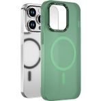 MarieLou Berlin Ultra İnce Anti Sarı Kılıf | iPhone 14 | 14 Plus | 14 Pro I 14 Pro Max | Apple MagSafe Aksesuarları ile Uyumlu I Buzlu Mat (Yeşil, 14)