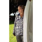 Marielouhome Saten Uzun Kollu Pijama Takımı(Çanta Hediyeli)