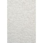 Mariesse Home Naturel Bukleli Yumuşak Dokulu Beyaz Bej Iskandinav Dokuma Halı - 100 x 400 cm