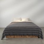 Marigold Pamuklu Çift Kişilik Yatak Örtüsü Antrasit 220*240 cm - 220 x 240 cm