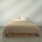 Marigold Pamuklu Çift Kişilik Yatak Örtüsü Bej 220*240 cm - 220 x 240 cm