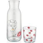 Marilyn 1200 ml 2 Parça Bardaklı Başucu Cam Sürahi 9-01050054