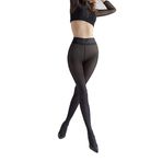 Marilyn Asil külotlu çorap, siyah yıldız taşlı ve 7 cm dantelli, 60 denye, Siyah (Black), 40-42