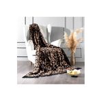 Marilyn Home Devin Dekor Tek Kişilik Pamuklu Stotch Battaniye-Leopar