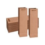 Marin Ambalaj - Kraft Şişe Boy Karton Çanta / 10 Adet - 12X38X12 cm