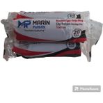 Marin Plastik Endüstriyel Orta Boy Çöp Poşeti 55*60 Siyah - 3 Rulo