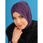 Marina Çapraz Detaylı Deniz Bonesi - Mor