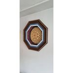 Marina Hediyelik Üç Boyutlu Özel İşlemeli Rölyef - Esma'Ül Hüsna (Allah'In 99 İsmi) Islami Duvar Tablosu - 44X44 Cm