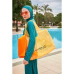 Marina Swimwear Turuncu Şeffaf Plaj Çantası C2406