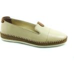 Marine Shoes Deri Günlük Bayan Ayakkabı Bej 86 P01