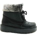 Marine Shoes Kürklü Termal Kar Botu SiyahRugan 86 4013 - Siyah - Rugan