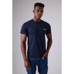 Marıne Tee™ Deniz Temalı Ribana Bisiklet Yaka Pamuk T-Shirt - Koyu Mavi