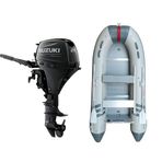 Marinport 3.70 Ahşap Taban Şişme Bot + Suzuki 20 HP Deniz Motoru