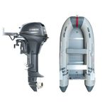 Marinport 3.70 Ahşap Taban Şişme Bot + Yamaha 9.9 HP Deniz Motoru