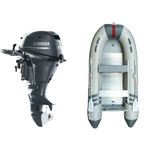 Marinport 3.70 Alüminyum Taban Şişme Bot + Yamaha 15 HP Deniz Motoru