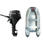 Marinport 4.00 Alüminyum Taban Şişme Bot + Suzuki 20 HP Deniz Motoru